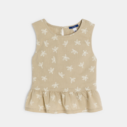 قميص داخلي مطبوع به كشكشكة...